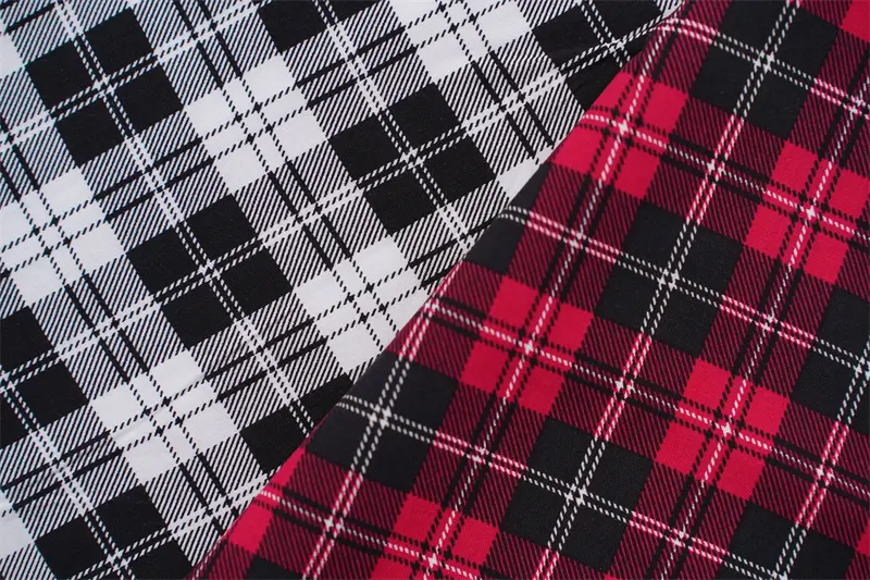 100%Rayon Viscose 45s Poplin Check Designs Printed Fabric