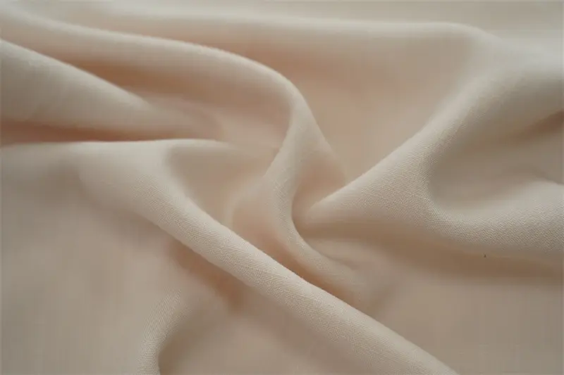 High Quality 100% Rayon Viscose Slub Airy Cool Plain Dyed Fabric For Dresses