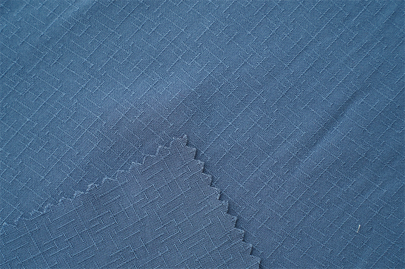 High Quality 100% Rayon Viscose Slub Style Dobby Jacquard Fabric