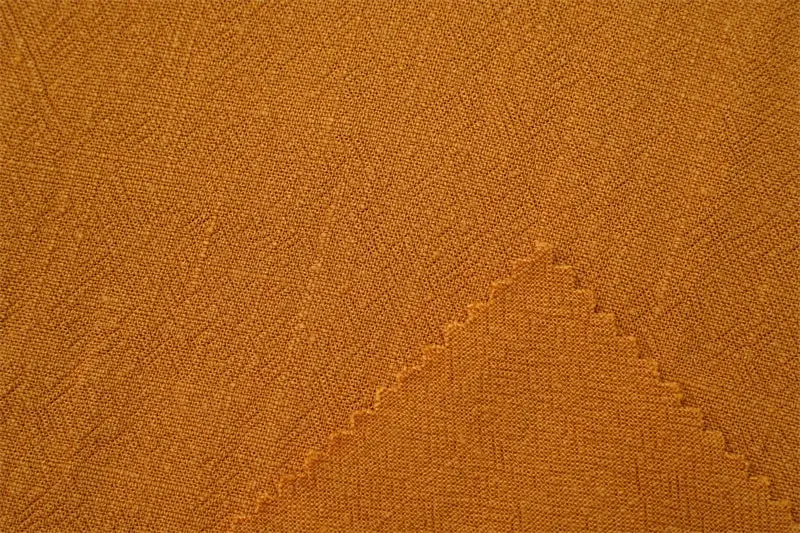 80%Rayon 20%Linen Slub Crepe Fabric