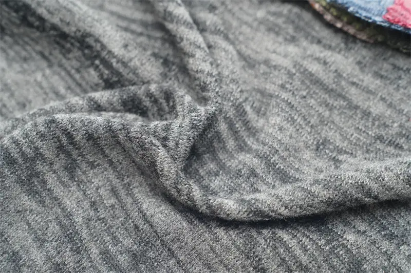 Polyester Rayon Space Dye Jersey 60% Polyester 35%Rayon 5%Spandex Heather Single Jersey Knitted Dress Fabric For Clothing