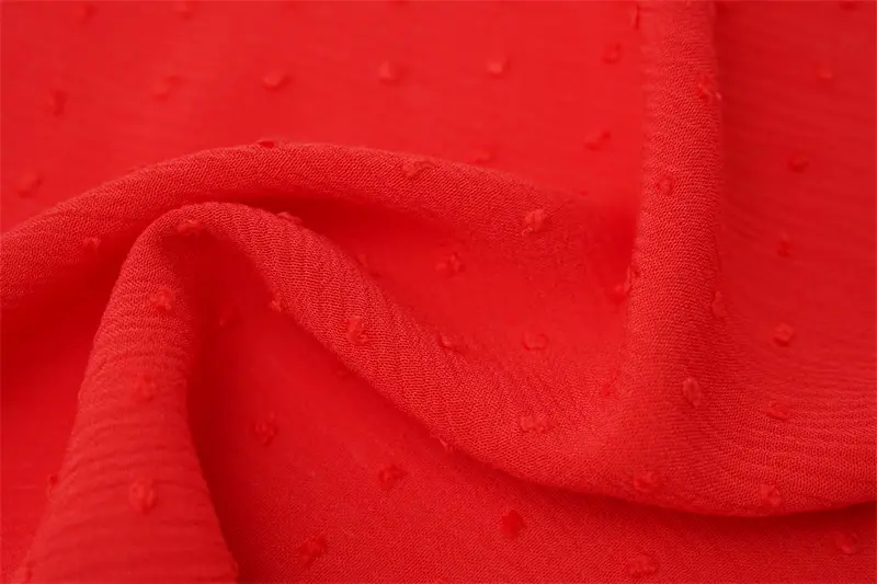 100% Rayon Viscose Gauze With Small Hair Ball Fabric For Dress