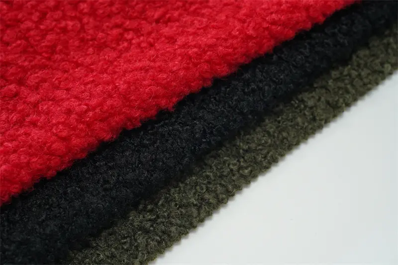 100% Polyester Plush Synthetic Teddy Upholstery Fabric For Making Soft Toys