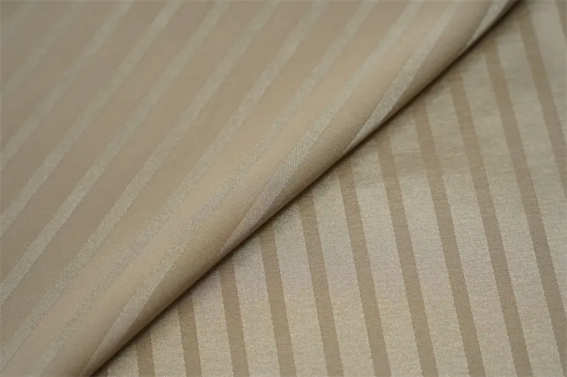 New Style Jacquard Satin Stripe Garment Textile Spandex Shiny Woven Sleep Wear Fabric