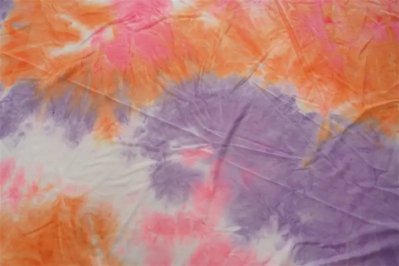 Tie Dye New Design High Quality Poly Spun Jersey