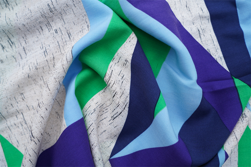 Fast Delivery Viscose Printing Fabric 100% Viscose Rayon Digital Printed Texture Effect