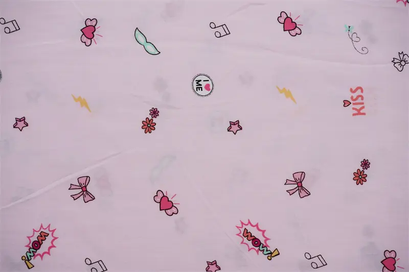 Baby Designs 100% Viscose Rayon Poplin High Quality Printed Fabric
