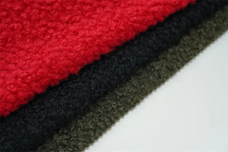 100% Polyester Plush Synthetic Teddy Upholstery Fabric For Making Soft Toys