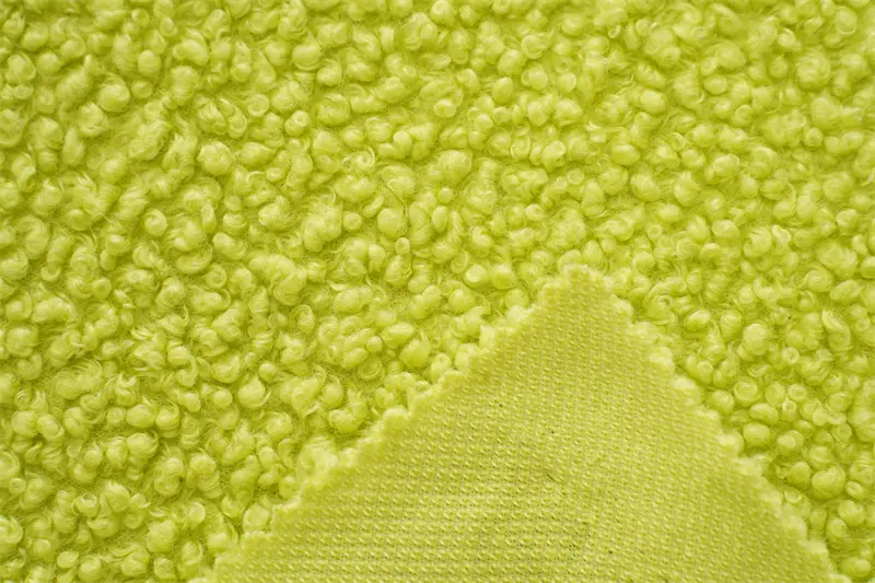 100% Polyester Plush Synthetic Teddy Upholstery Fabric For Making Soft Toys