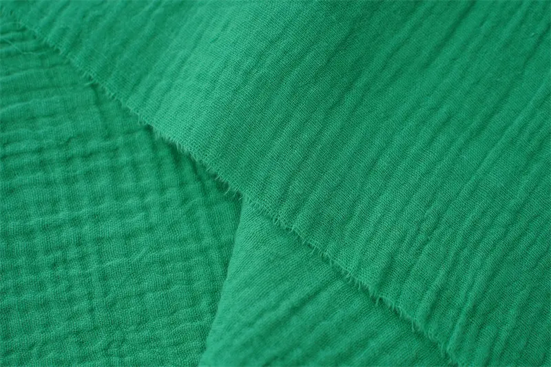Plaid Muslin 100% Cotton Double Layer Gauze Fabric For Baby Garment Clothes
