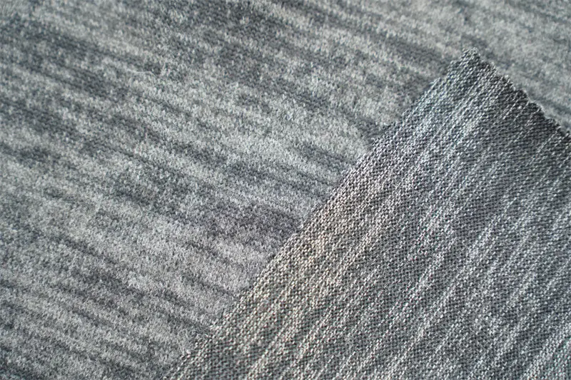 Hacci Melange 100 Polyester Brushed Fabric01