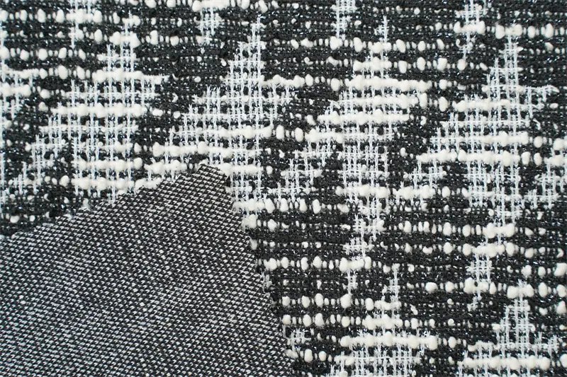 Slub Yarn New Design Fashion Jacquard Knit Fabric