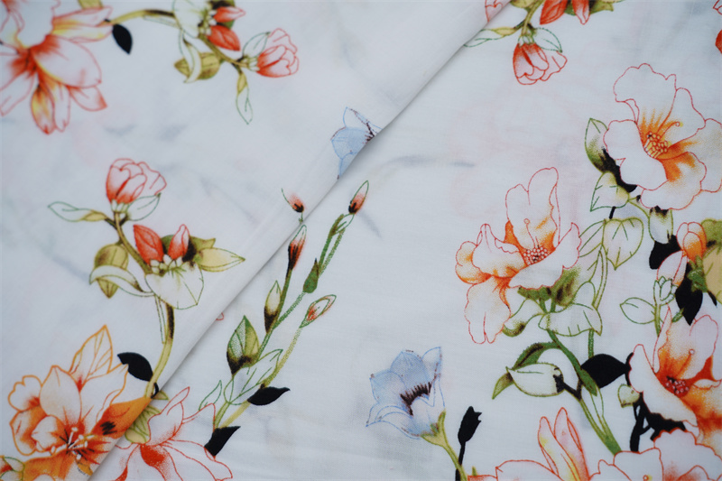 New Promotion 100% Rayon Viscose Custom Print Fabric