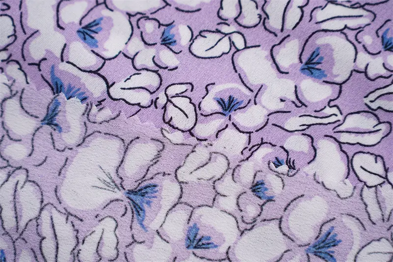 Colorful Floral Pattern Woven 120Dx30SR Rayon Print Fabric Crepe Rayon Printed Fabric