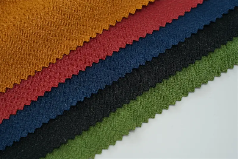 80%Rayon 20%Linen Slub Crepe Fabric