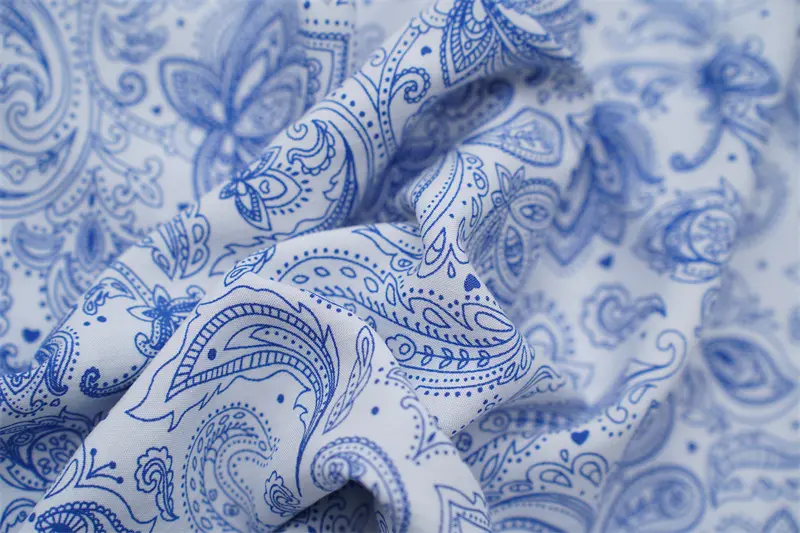 60s 100% Rayon Viscose Voile Printed Fabric