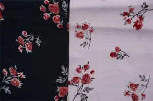 100% Rayon Poplin Floral Design 115gsm