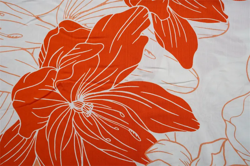 Bralian Market 30s Rayon Slub Printed Fabric