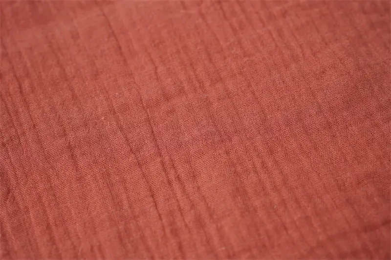 Plaid Muslin 100% Cotton Double Layer Gauze Fabric For Baby Garment Clothes