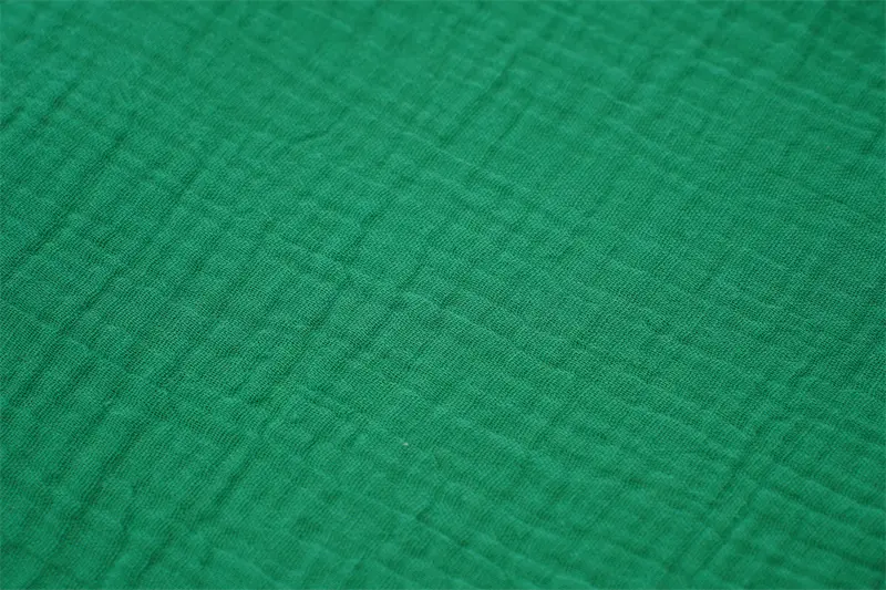 Plaid Muslin 100% Cotton Double Layer Gauze Fabric For Baby Garment Clothes