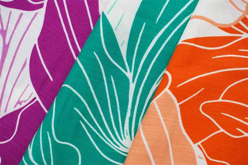 Bralian Market 30s Rayon Slub Printed Fabric
