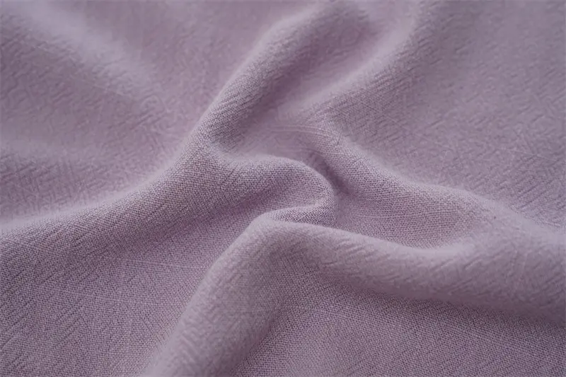 80%Rayon 20%Linen Slub Crepe Fabric
