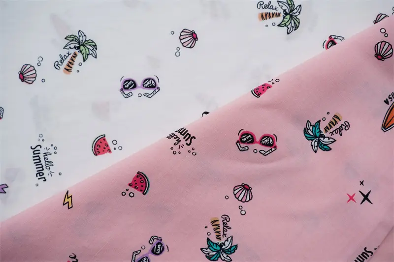 Baby Designs 100% Viscose Rayon Poplin High Quality Printed Fabric