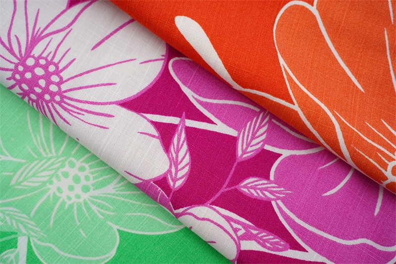 Bralian Market 30s Rayon Slub Printed Fabric