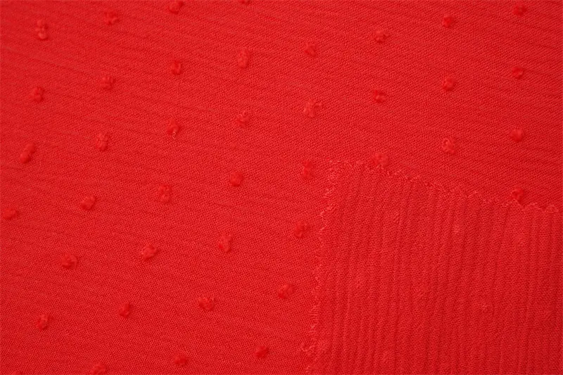 100% Rayon Viscose Gauze With Small Hair Ball Fabric For Dress