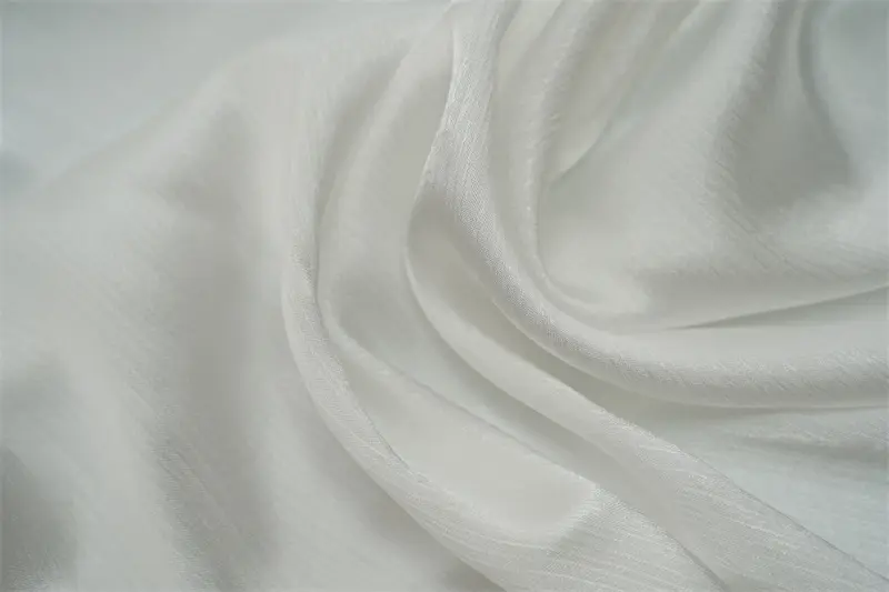 Soft Crinkle Crepe Matte Satin Fabric For Evening Dress 95gsm