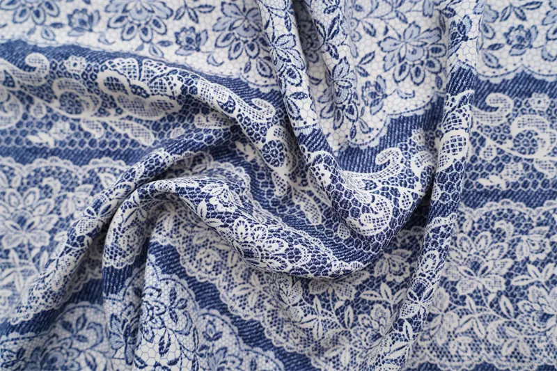 Fast Delivery Viscose Printing Fabric 100% Viscose Rayon Digital Printed Texture Effect