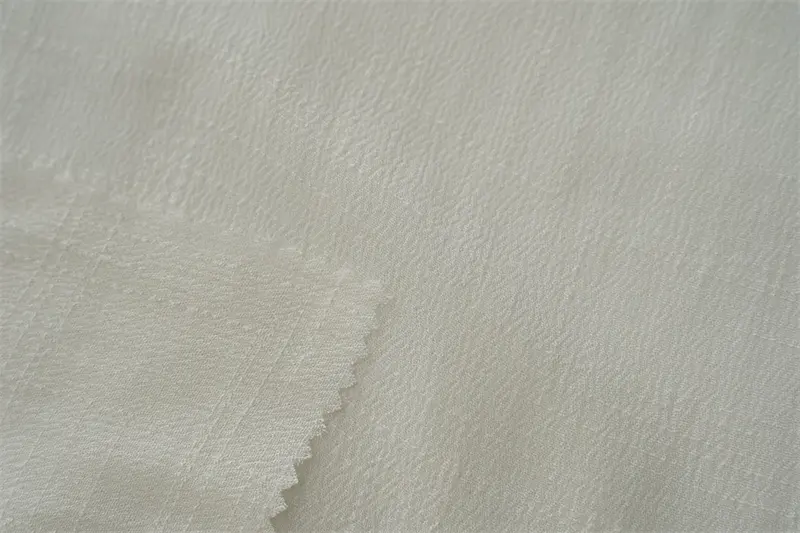 100% Rayon Viscose Crinkle Crepon Slub Fabric